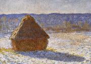 Claude Monet Haystack in the Snwo,Morning USA oil painting artist